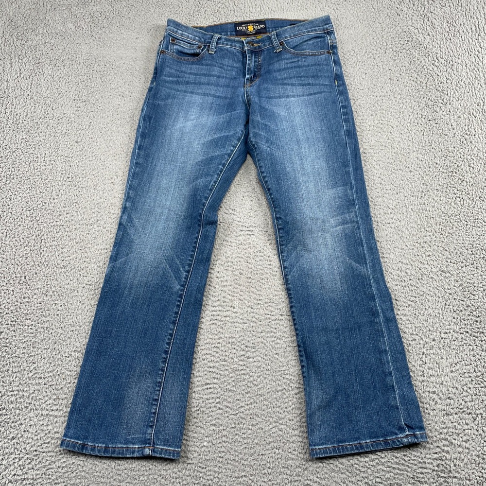 Lucky Brand Jeans Womens 8/29 Blue Easy Rider Ankle Straight Leg Denim Stretch